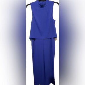 Trina Turk Marisa 2 Jumpsuit Size 4 NWT Royal Blue Holiday Casual Evening Attire